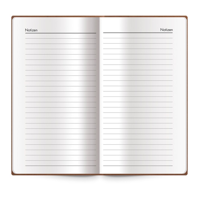 Adressbuch Soft braun slim