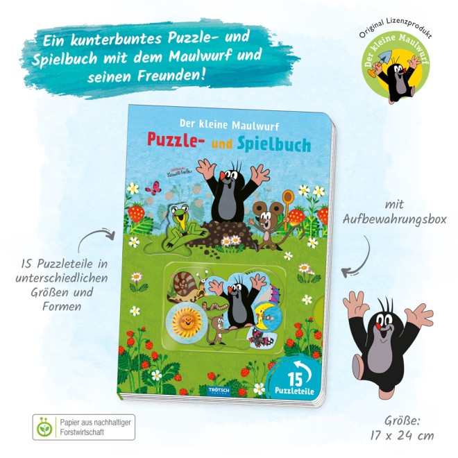 Der kleine Maulwurf Puzzle-und Spielbuch