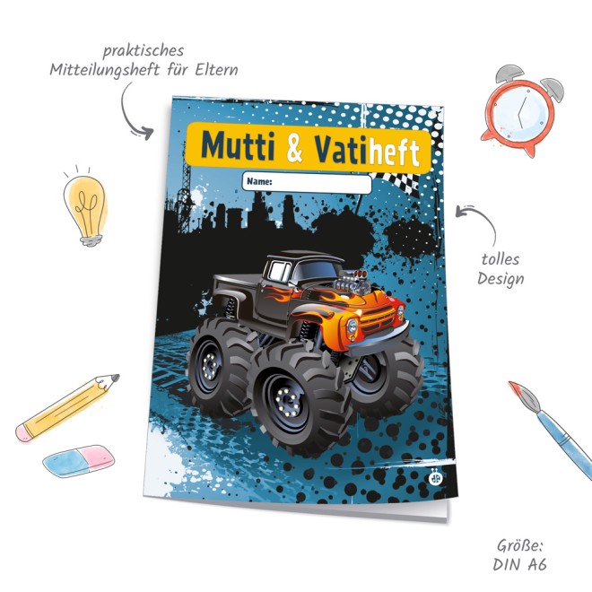 Mutti- & Vatiheft Monstertruck
