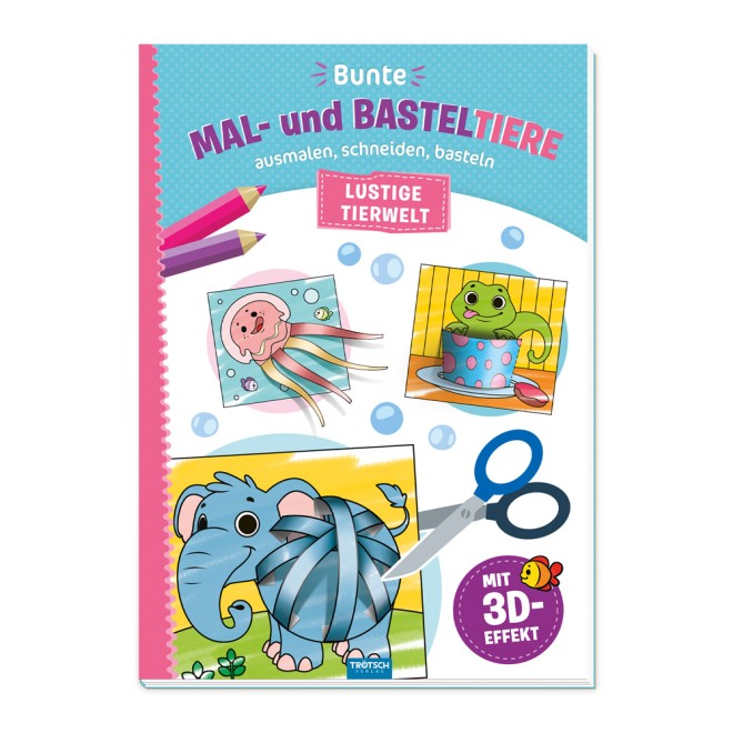 Bunte Mal- und Basteltiere "Lustige Tierwelt"