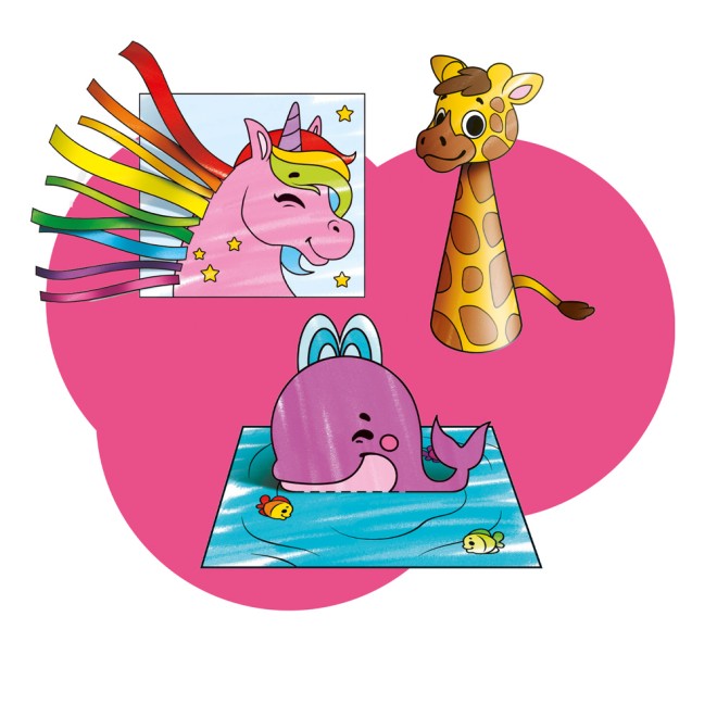 Bunte Mal- und Basteltiere "Lustige Tierwelt"