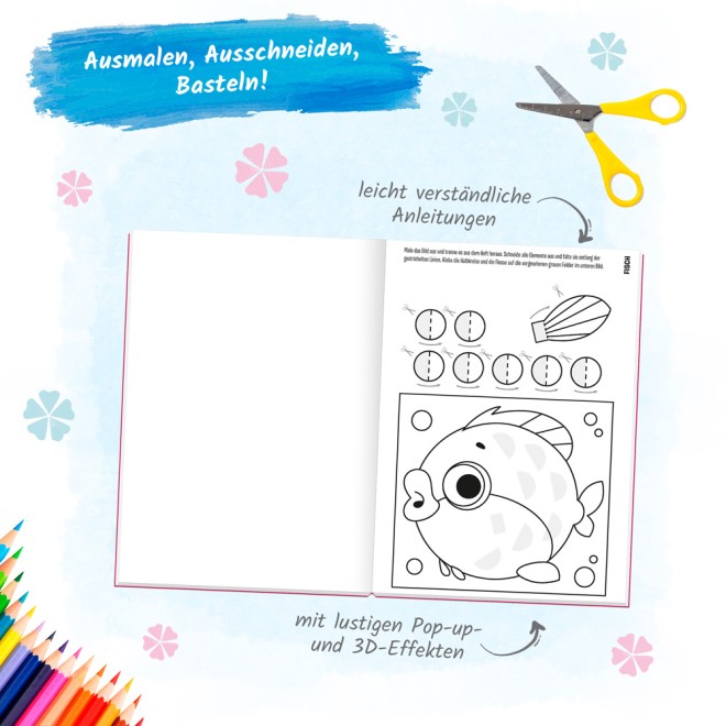 Bunte Mal- und Basteltiere "Lustige Tierwelt"
