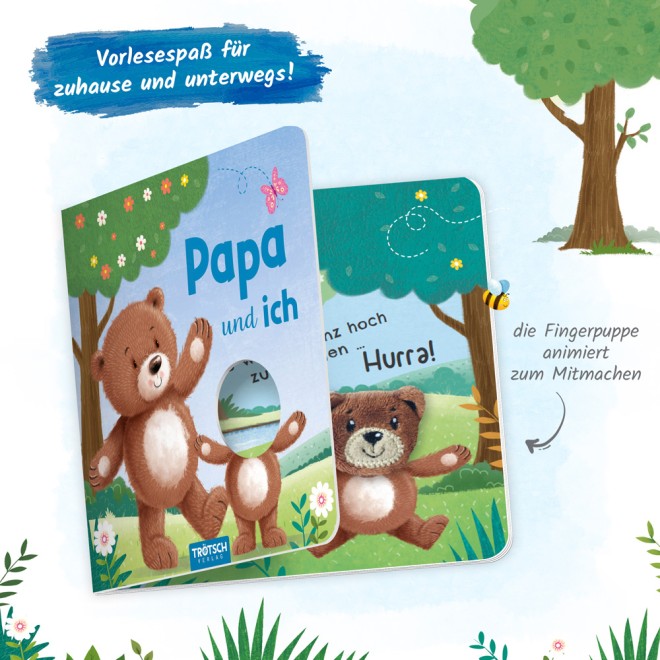 Fingerpuppenbuch "Papa und ich"