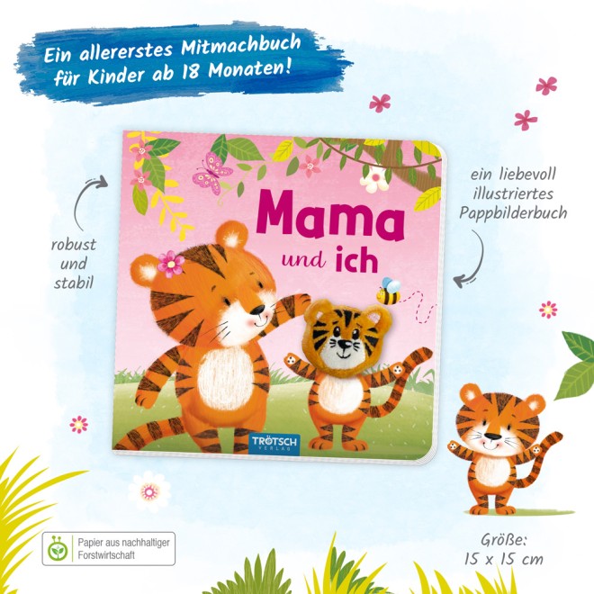 Fingerpuppenbuch "Mama und ich"