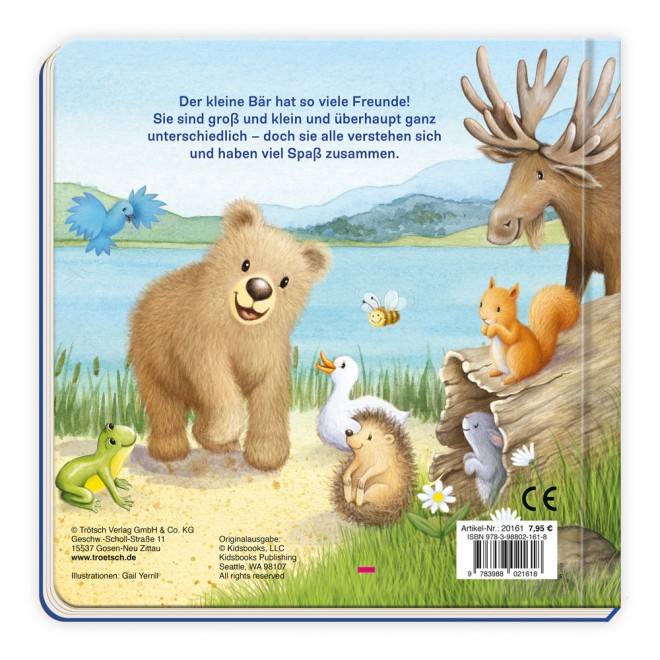Pappenbuch "Der kleine Bär und seine Freunde"