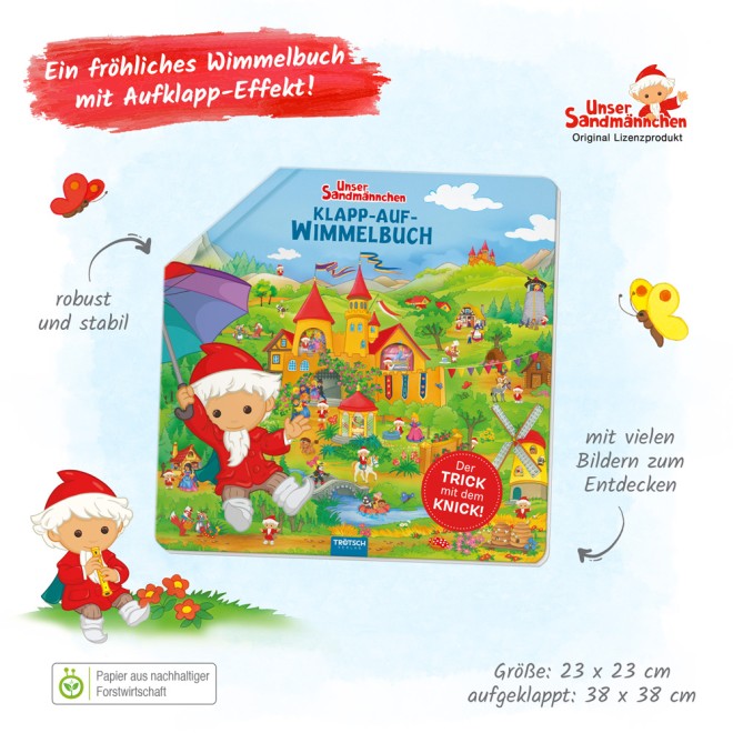 Unser Sandmännchen Klapp-Auf-Wimmelbuch