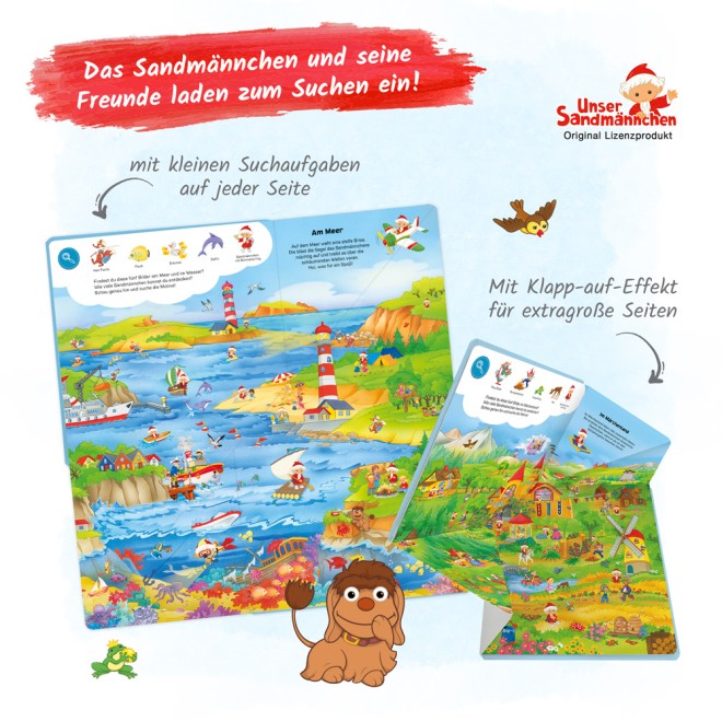 Unser Sandmännchen Klapp-Auf-Wimmelbuch