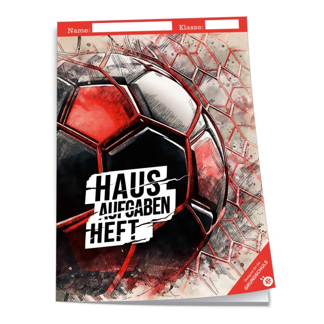 Hausaufgabenheft Grundschule Fußball