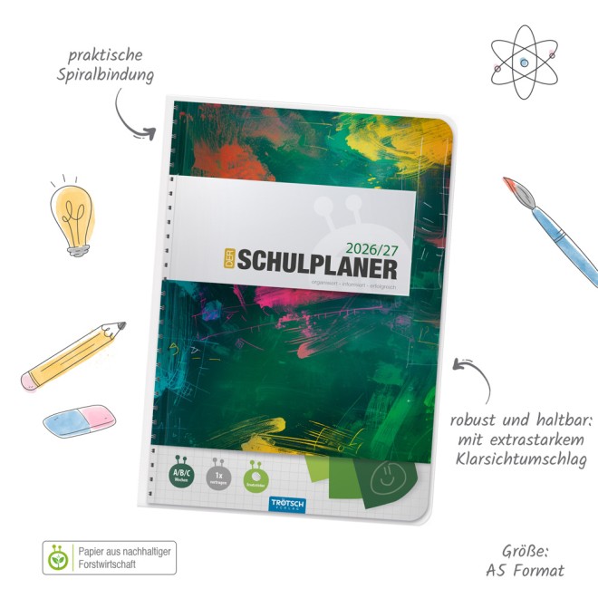 Schulplaner GRÜN 26/27