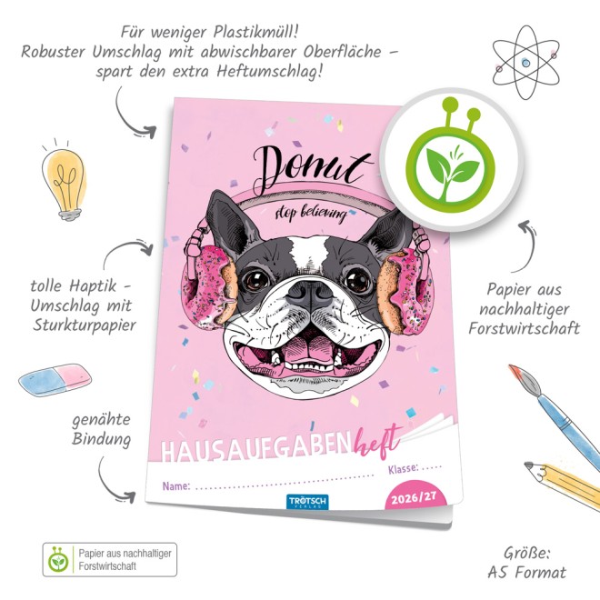 Hausaufgabenheft Hund 26/27