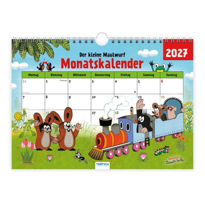 Der kleine Maulwurf Monatsterminer Monatskalender 2027