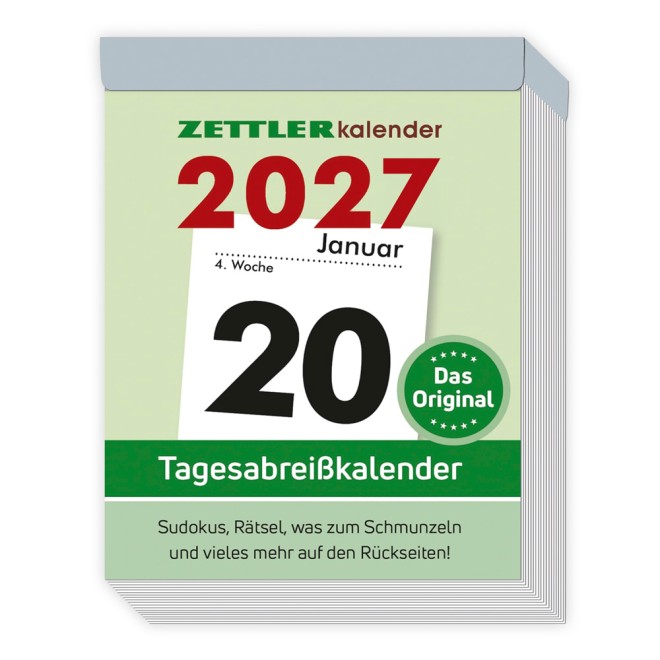 Tagesabreißkalender klein 2027