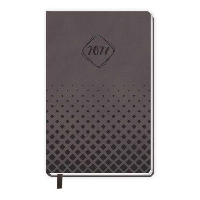 Taschenkalender A6 Soft Touch Anthrazit 2027