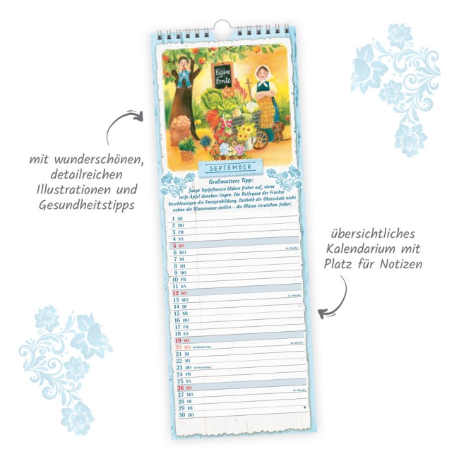 Maxi-Streifenkalender Großmutters Küche 2027