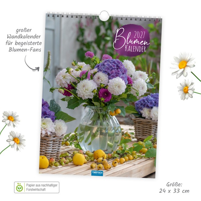 Classickalender Blumenkalender 2027