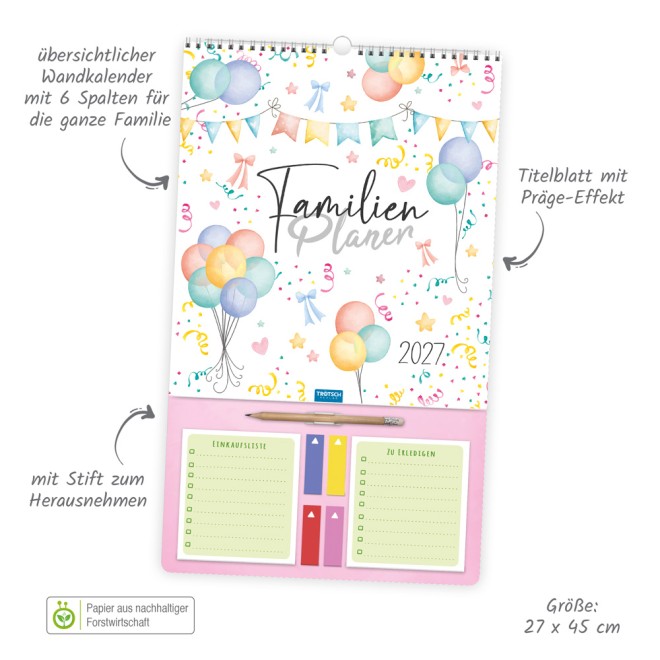 Familienkalender Der große Familienplaner 2027