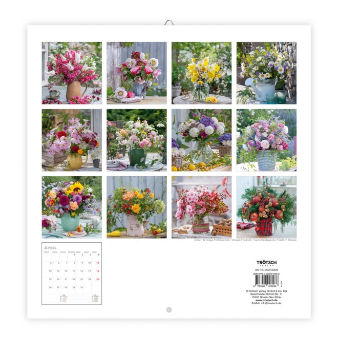 Broschürenkalender Blumenkalender 2027