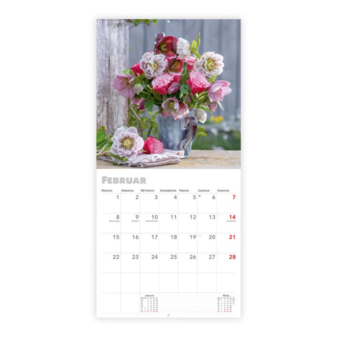 Broschürenkalender Blumenkalender 2027