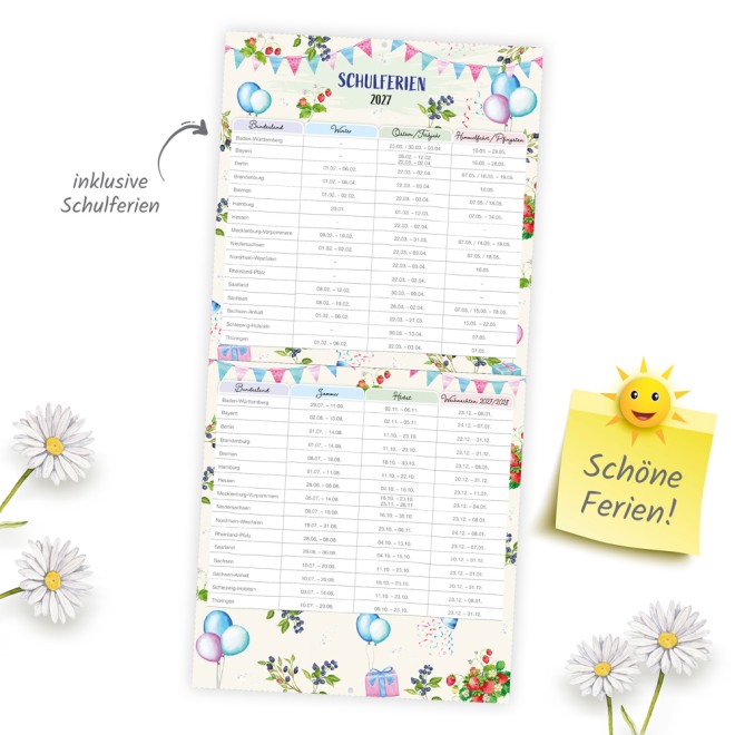 Broschürenkalender Familienplaner 2027