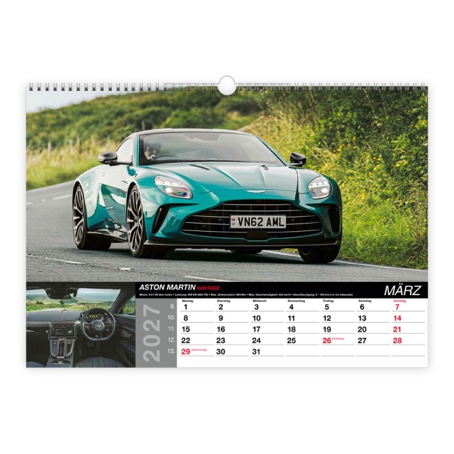 Großbildkalender Fast Cars2027