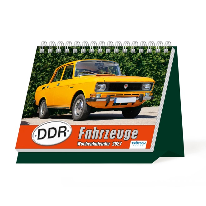 Aufstellwochenkalender DDR Fahrzeuge 2027