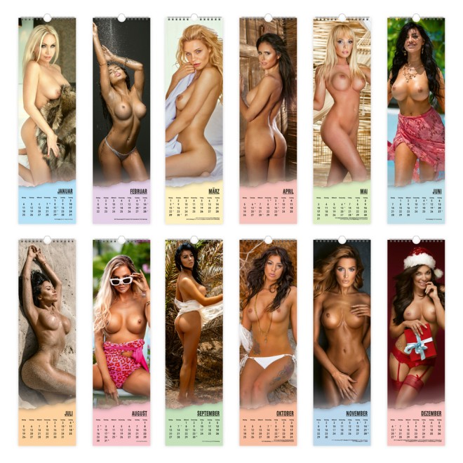 Erotikkalender XL-Streifenkalender Girls 2027
