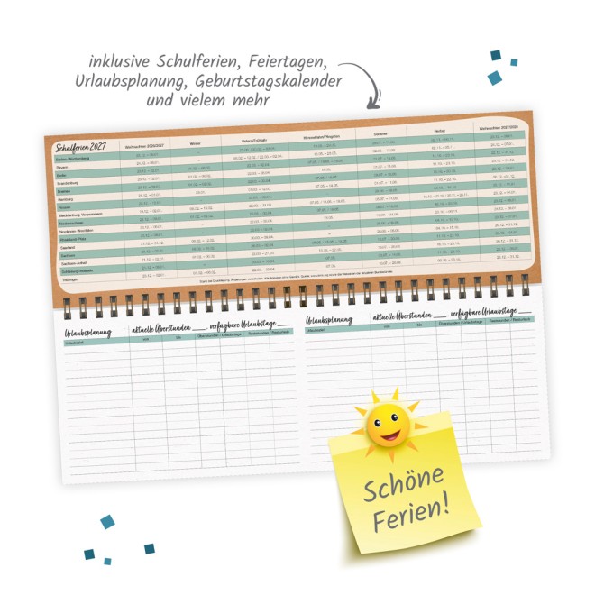 Wochentischkalender Natur 2027