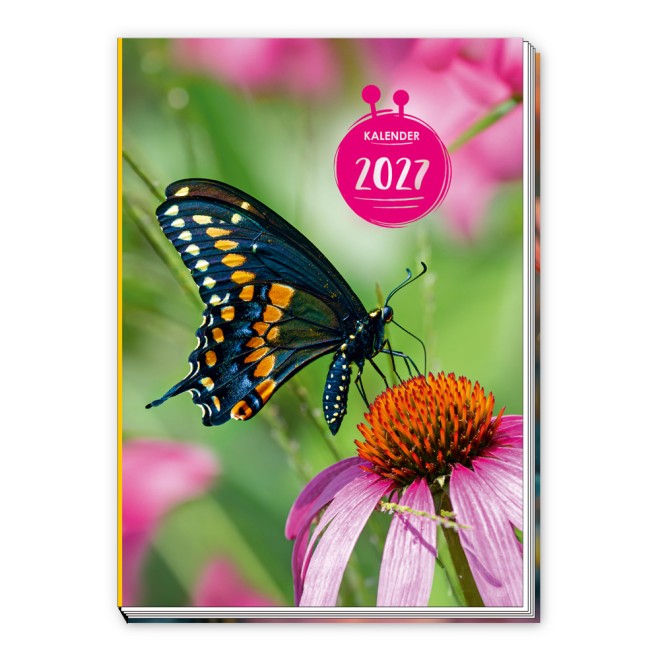 Taschenkalender A7 Schmetterling 2027