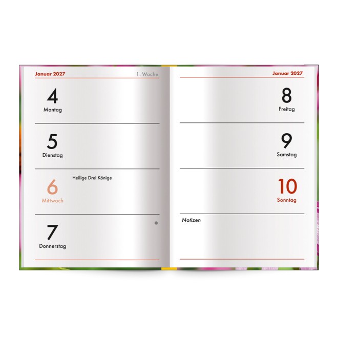 Taschenkalender A7 Schmetterling 2027