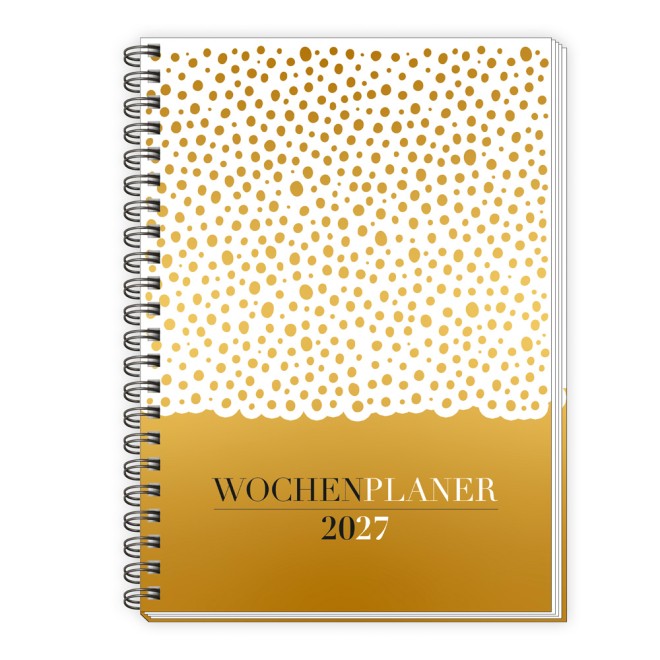 Wochenplaner A5 mit Wire-O Gold 2027