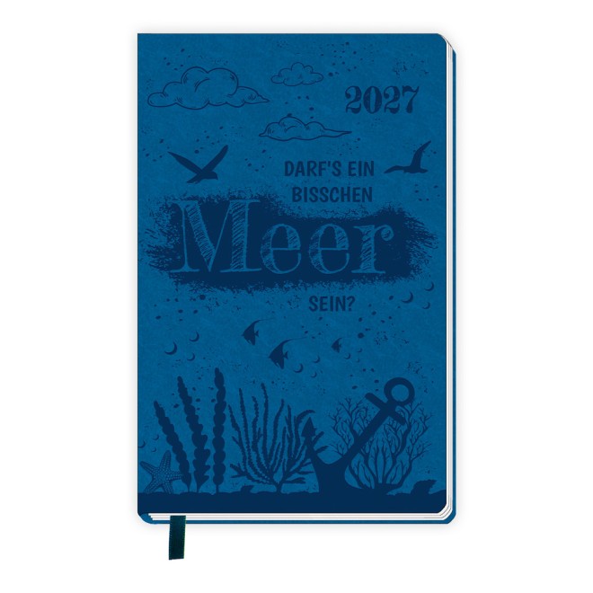 Taschenkalender A6 Soft Touch Maritim 2027