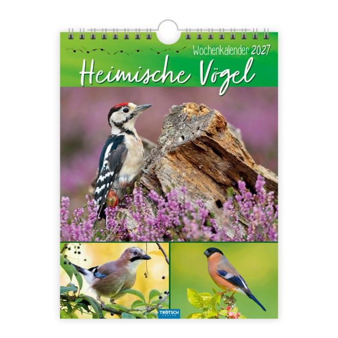 Wochenkalender zum Hängen Heimische Vögel 2027