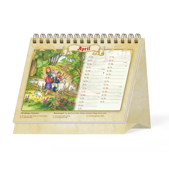 Aufstellkalender Der 100-jährige Kalender 2027