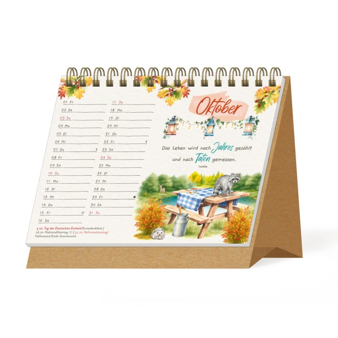 Aufstellkalender Kleine Landgrüße 2027