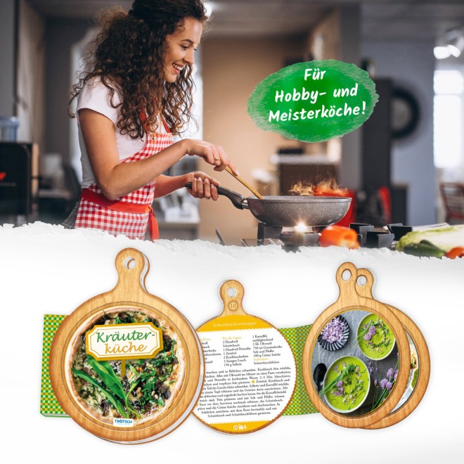 Rezeptbuch Brettchen "Kräuterküche"