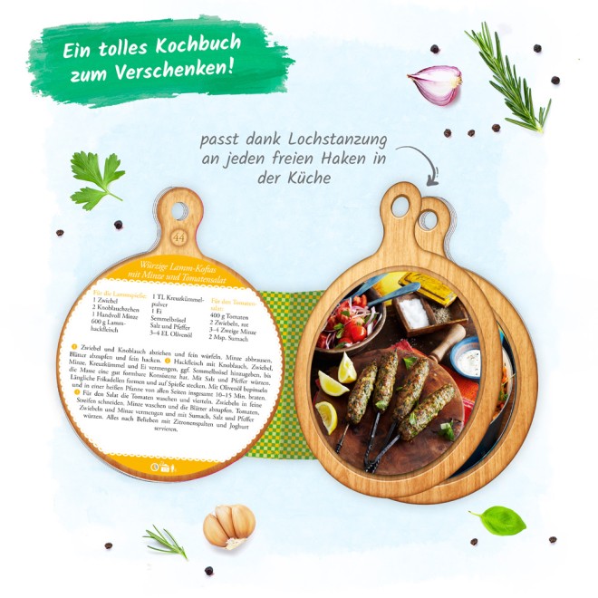 Rezeptbuch Brettchen "Kräuterküche"