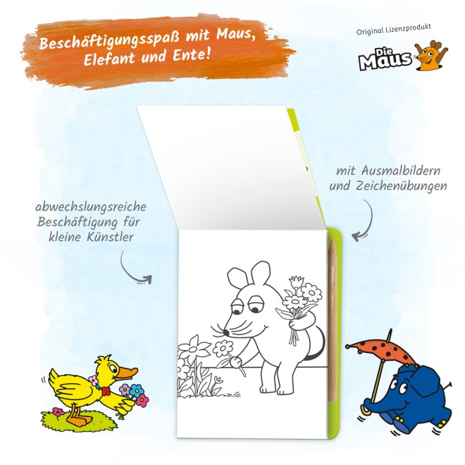 DIE MAUS Mini-Kratzblock "Jahreszeit"