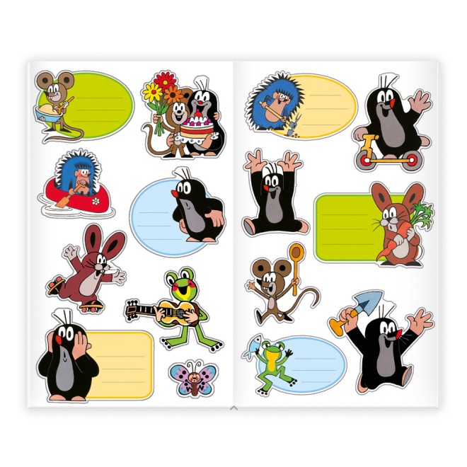DER KLEINE MAULWURF Ausmalbuch mit Stickern