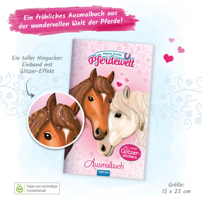 Ausmalbuch "Bunte Pferdewelt"