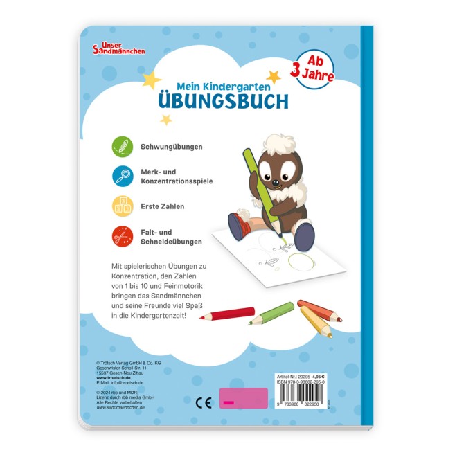 Unser Sandmännchen Mein Kindergarten Übungsbuch