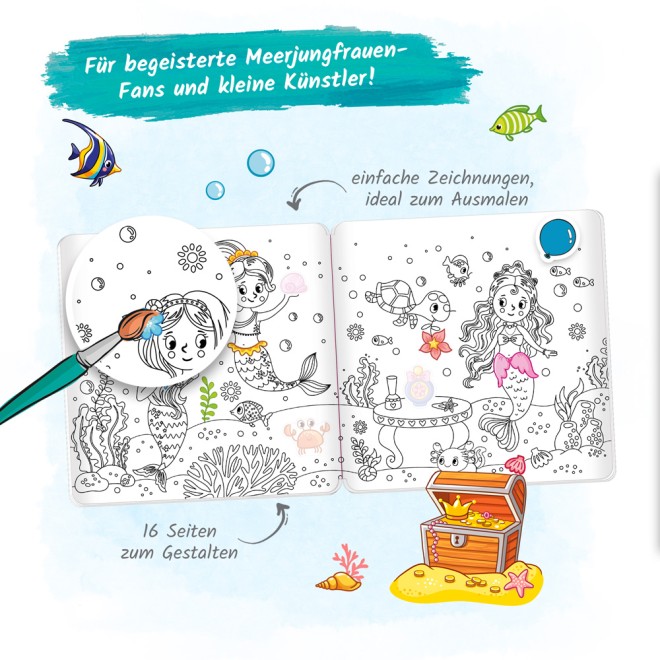 Stickermalbuch "Meerjungfrauen"