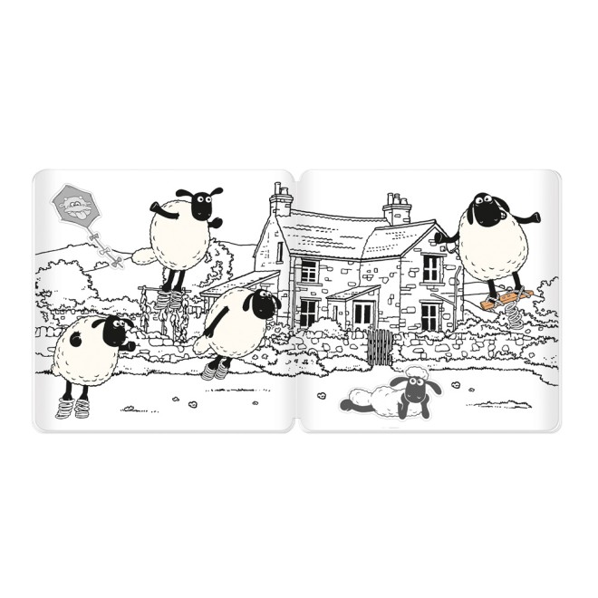 SHAUN DAS SCHAF Stickermalbuch