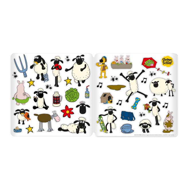 SHAUN DAS SCHAF Stickermalbuch