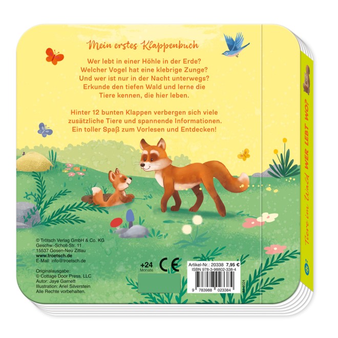 Mein erstes Klappenbuch "Tiere im Wald Wer lebt wo?"