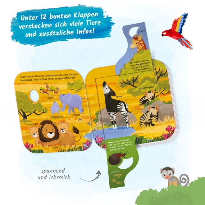 Mein erstes Klappenbuch "Welt der Tiere Wer lebt wo?"