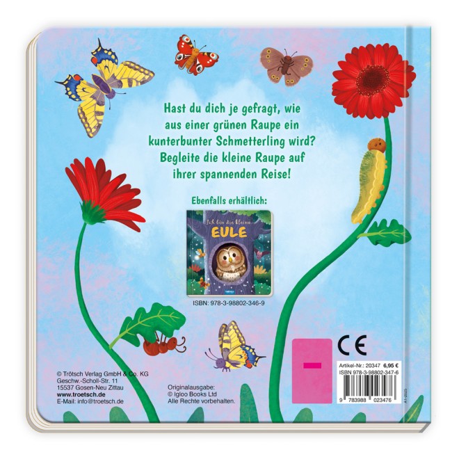 Pappenbuch "Ich bin die kleine Raupe"