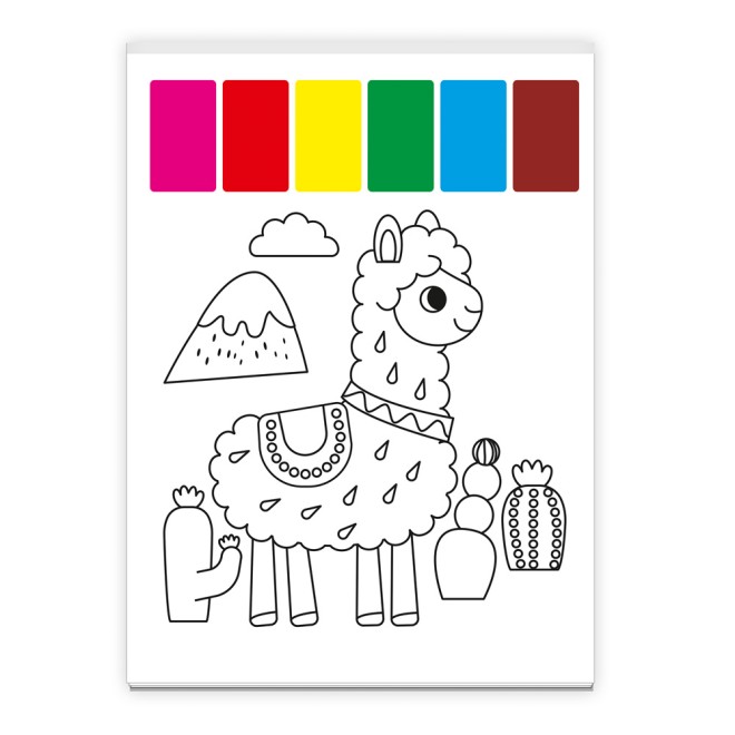 Mein erster Ausmalblock "Pfau"
