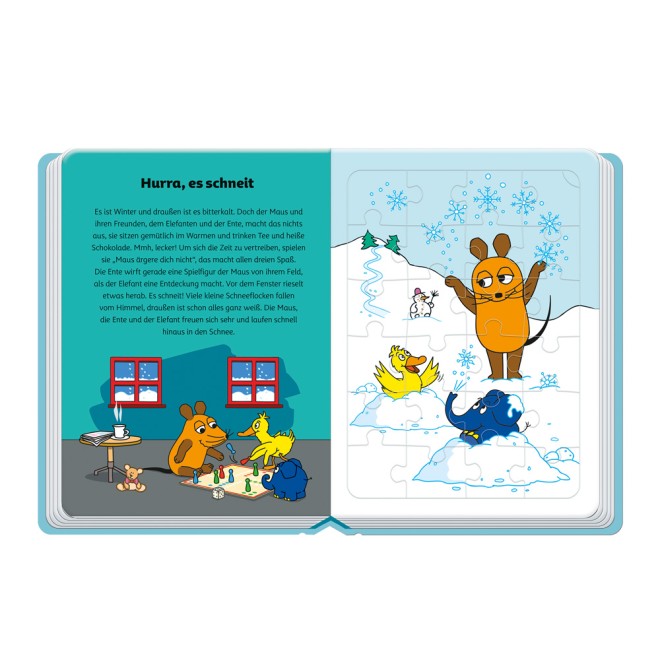 Die Maus Winter-Puzzlebuch