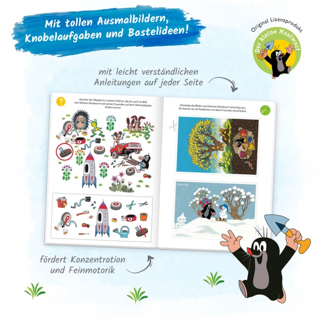 Der kleine Maulwurf Spiel-und Malbuch