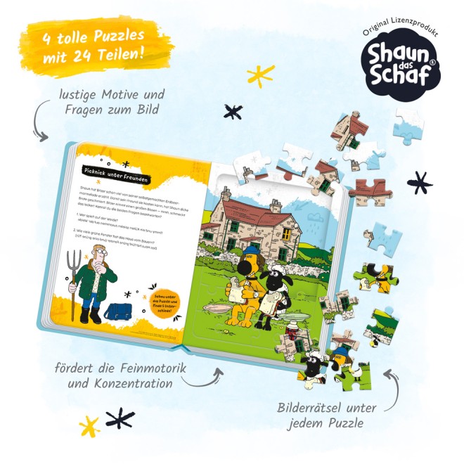 Shaun das Schaf Puzzlebuch
